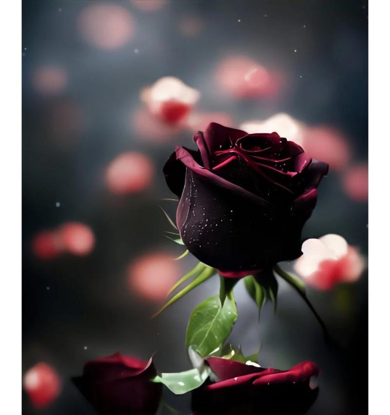 黑玫瑰花语（用一支黑玫瑰诠释深沉情感）