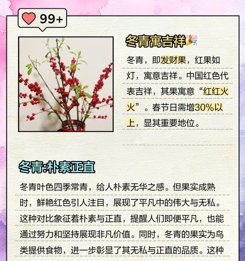 冬青发财果的花语是什么？如何用它来祝愿财富？